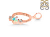 Opal & White Topaz Alphabet O Pendant OPL-RDA-67.