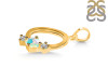 Opal & White Topaz Alphabet O Pendant OPL-RDA-67.