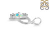 Opal & White Topaz Alphabet P Pendant OPL-RDA-68.