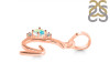 Opal & White Topaz Alphabet G Pendant OPL-RDA-7.