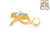 Opal & White Topaz Alphabet R Pendant OPL-RDA-70.