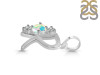 Opal & White Topaz Alphabet R Pendant OPL-RDA-70.