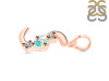 Opal & White Topaz Alphabet S Pendant OPL-RDA-71.