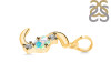 Opal & White Topaz Alphabet S Pendant OPL-RDA-71.