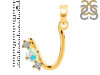 Opal & White Topaz Alphabet U Pendant OPL-RDA-73.