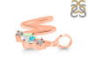 Opal & White Topaz Alphabet W Pendant OPL-RDA-75.