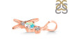Opal & White Topaz Alphabet X Pendant OPL-RDA-76.