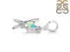 Opal & White Topaz Alphabet X Pendant OPL-RDA-76.