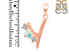 Opal & White Topaz Alphabet Y Pendant OPL-RDA-77.