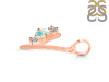 Opal & White Topaz Alphabet Y Pendant OPL-RDA-77.