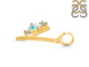 Opal & White Topaz Alphabet Y Pendant OPL-RDA-77.