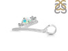 Opal & White Topaz Alphabet Y Pendant OPL-RDA-77.