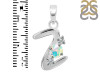 Opal & White Topaz Alphabet Z Pendant OPL-RDA-78.
