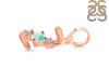 Opal & White Topaz Alphabet Z Pendant OPL-RDA-78.