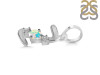 Opal & White Topaz Alphabet Z Pendant OPL-RDA-78.