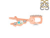 Opal & White Topaz Alphabet A Pendant OPL-RDA-79.