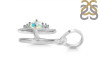 Opal & White Topaz Alphabet H Pendant OPL-RDA-8.