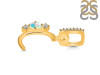 Opal & White Topaz Alphabet C Pendant OPL-RDA-81.