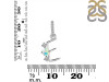 Opal & White Topaz Alphabet E Pendant OPL-RDA-83.