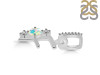 Opal & White Topaz Alphabet F Pendant OPL-RDA-84.