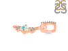 Opal & White Topaz Alphabet I Pendant OPL-RDA-87.