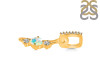 Opal & White Topaz Alphabet I Pendant OPL-RDA-87.