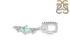 Opal & White Topaz Alphabet I Pendant OPL-RDA-87.