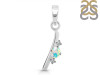 Opal & White Topaz Alphabet I Pendant OPL-RDA-9.