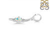 Opal & White Topaz Alphabet I Pendant OPL-RDA-9.