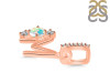 Opal & White Topaz Alphabet M Pendant OPL-RDA-91.