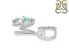 Opal & White Topaz Alphabet M Pendant OPL-RDA-91.