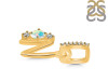 Opal & White Topaz Alphabet N Pendant OPL-RDA-92.