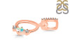 Opal & White Topaz Alphabet O Pendant OPL-RDA-93.