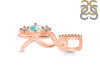 Opal & White Topaz Alphabet R Pendant OPL-RDA-96.