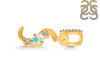 Opal & White Topaz Alphabet S Pendant OPL-RDA-97.