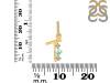 Opal & White Topaz Alphabet T Pendant OPL-RDA-98.