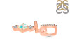 Opal & White Topaz Alphabet T Pendant OPL-RDA-98.