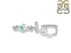 Opal & White Topaz Alphabet T Pendant OPL-RDA-98.