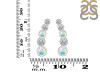 Opal & White Topaz Stud Earring OPL-RDE-1472.