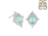 Opal & White Topaz Stud Earring OPL-RDE-849.