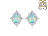 Opal & White Topaz Stud Earring OPL-RDE-849.