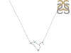 Leo Zodiac Star Constellation Opal & White Topaz Necklace OPL-RDN-493.