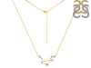 Libra Zodiac Star Constellation Opal & White Topaz Necklace OPL-RDN-494.