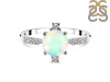 Opal & White Topaz Ring OPL-RDR-1621.