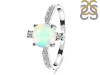 Opal & White Topaz Ring OPL-RDR-1621.