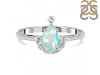 Opal & White Topaz Ring OPL-RDR-1622.