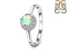 Opal & White Topaz Ring OPL-RDR-1746.