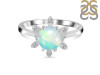 Opal & White Topaz Ring OPL-RDR-1747.