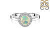 Opal & White Topaz Ring OPL-RDR-1768.