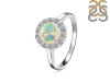 Opal & White Topaz Ring OPL-RDR-1768.